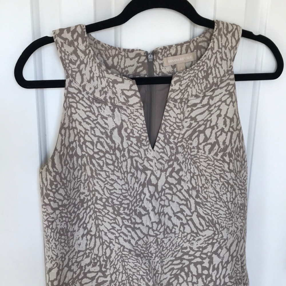 Grey print Banana Republic dress